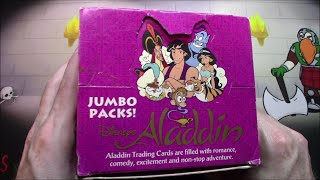 1993 Disney Aladdin Trading Cards Jumbo Packs [upl. by Delly]