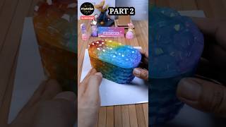 🌈 Epoxy Resin Art  Rainbow color resin jewelry box shorts epoxyresinart [upl. by Eelrebma741]