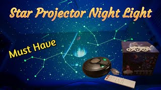 Galaxy Star Projector Night Light REVIEW [upl. by Znarf704]