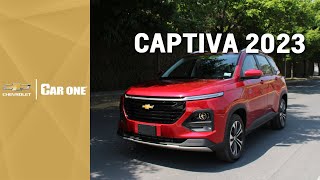 Captiva 2023  Ficha técnica  La nueva suv familiar  Car One Chevrolet [upl. by Idihc]