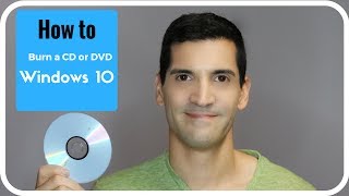 How to burn a CD burn a DVD or data disk using Windows 10 [upl. by Atinoj]