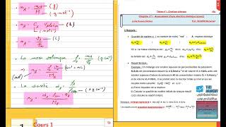 Chimie  Cours Avancement dune réaction 1 [upl. by Diamante]