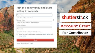 How to Create a Shutterstock Account  Shutterstock Contributor Account কিভাবে করবেন [upl. by Lebisor]