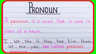 what is pronoun  definition of pronoun  pronoun  सर्वनाम किसे कहते हैं  fast study [upl. by Ranique494]