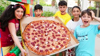 Jason and Friends Order The Largest Pizza in the World [upl. by Anahtor364]