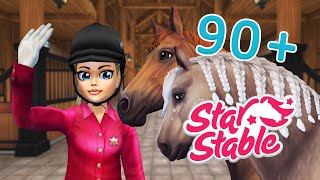 SSO WSZYSTKIE moje KONIE 90  All Of my HORSES 90  Star Stable Online [upl. by Mahla636]