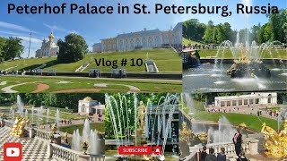 Going to PeterhofPetergof Palace  Peterhof Palace tour St Petersburg Russia [upl. by Htirehc]