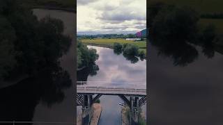 I sat under this bridge in Whitney on Wye to have lunch paddleboarding wales [upl. by Trebma495]