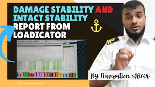 How to check Damage stability and Intact stability report from Loadicator [upl. by Nivlen146]