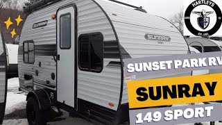 2023 sunsetparkrv6370 Sunray 149 SPORT walkthrough with Dustin Hartleys RV [upl. by Ultima]