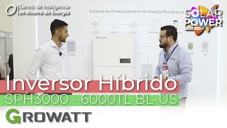 Inversor Híbrido Growatt SPH 3000  6000TL BLUS [upl. by Neeruam]