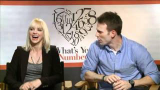 Anna Faris and Chris Evans Interview for WHATS YOUR NUMBER [upl. by Buff103]