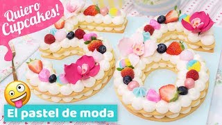 PASTEL DE NÚMEROS  Tendencia 2018  Quiero Cupcakes [upl. by Arytahs]