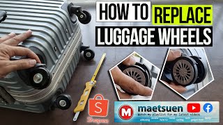 How to Replace Luggage Wheels [upl. by Eseilana652]