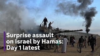 Israel at war as Hamas launches major surprise attack with at least 348 dead [upl. by Enitsahc157]