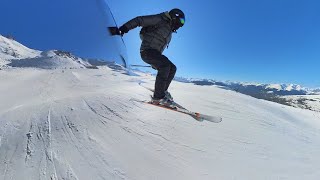 New Year skiing Les arcs borderX race track 2024 [upl. by Thacher]