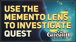 Return to the abandoned shrine and use the Memento Lens to investigate Genshin Impact [upl. by Einreb]