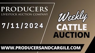 7112024  Cattle Auction  Producers Livestock Auction Company [upl. by Wiese]