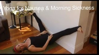 YOGA for MORNING SICKNESS PMS NAUSEA amp THROWING UP with YogaYin [upl. by Aretahs]