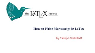 How to write manuscript in LaTex  Write manuscript using overleaf  AIP LaTex Template [upl. by Eiznikcm]