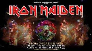 Iron Maiden en España sábado 14 de Julio de 2018 en Wanda Metropolitano Madrid [upl. by Changaris]