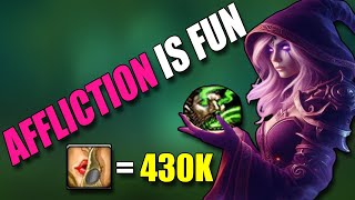 Affliction is broken 430k UA DISPELLS ARE NUTS  SOLO SHUFFLES BUALOCK PVP [upl. by Jairia]