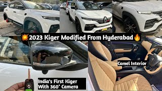 🌟 2023 Renault Kiger Modified From Hyderabad🔶 Kiger Rxe to Rxz🔶 Kiger Modified🔶 Kiger RXE Parts [upl. by Assilym195]