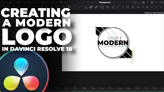 How To CREATE A LOGO In Davinci Resolve 18 [upl. by Anuahs]