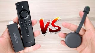 AMAZON FIRE TV STICK VS GOOGLE CHROMECAST 3  QUAL É O MELHOR [upl. by Kellyann]