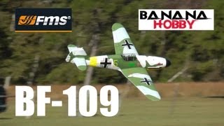 Banana Hobby  FMS Messerschmitt BF109 Review amp Build Guide By Rich Baker in HD [upl. by Orenid]