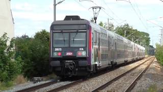 Z8800 et Z20500 Carmillon  Départ de la gare de Franconville Le Plessis Bouchard  RER C [upl. by Etakyram826]