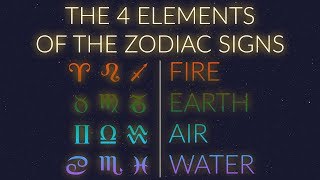 THE 4 ELEMENTS of the Zodiac Signs [upl. by Faustina]