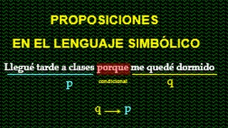 CÓMO EXPRESAR PROPOSICIONES EN EL LENGUAJE SIMBÓLICO [upl. by Rick]