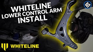 Whiteline Front Lower Control Arm Install 1114 WRXSTI [upl. by Cassius]