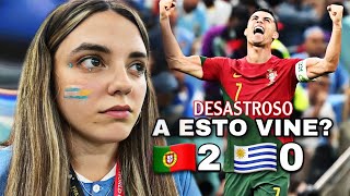 PORTUGAL 2  URUGUAY 0  Reacción de HINCHA URUGUAYA desde el ESTADIO EN QATAR mundial 2022 [upl. by Siradal]