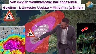 GewitterFahrplan bis Sonntag Unwettergefahr heute amp von Samstag auf Sonntag MittelfristTrend [upl. by Reuben]