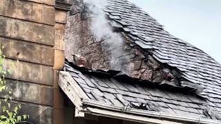 Fire at Speirsfield House Paisley [upl. by Argyle]