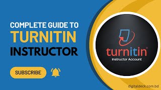 Complete Guide to Use Turnitin Instructor Account [upl. by Yenattirb]