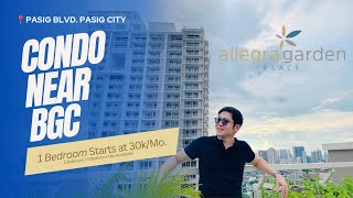 Allegra Garden Place in Pasig City by DMCI Homes  Quick Condo Tour  Vanjoe Santos [upl. by Ikkir]