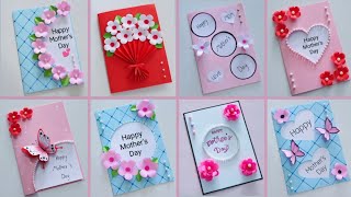 8 DIY Mothers Day greeting cards Easy and Beautiful handmade cards  ทำการ์ดวันแม่ 8 แบบง่ายๆ [upl. by Nyledaj727]