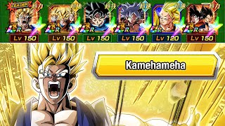 100 LR SSJ GOHAN KAMEHAMEHA TEAM VS GOKU amp FRIEZA NO ITEMS Dragon Ball Z Dokkan Battle [upl. by Aicinat177]