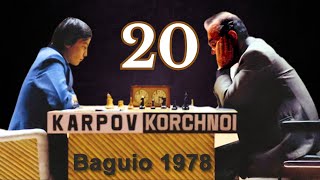 Anatoly Karpov vs Viktor Korchnoi  World Championship Match 1978  Round 20 [upl. by Lexerd]