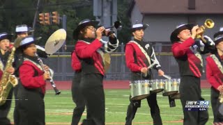 Local marching bands play the hits at annual LMBA competition [upl. by Neesay742]