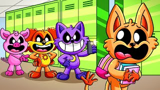 CATFEINE is BULLIED by SMILING CRITTERS Poppy Playtime Chapter 3 Animation  SM Animations🌈 [upl. by Carin]