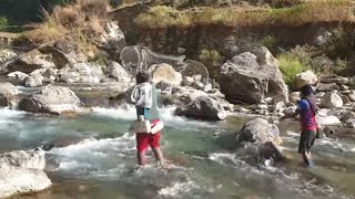 WE OFFERED A FISH TO GOD TOO  CAST NETTING IS NOT THAT EASY SOMETIME  HIMALAYAN TROUT FISHING [upl. by Aicia]