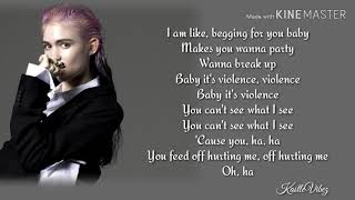 Grimes amp io  Violence Lyrics [upl. by Pedersen]