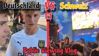 Hamburg Public Viewing Vlog⚽  🇩🇪Deutschland  Schweiz🇨🇭  Krasse Stimmung🔥 Die Ferlas [upl. by Aimar]