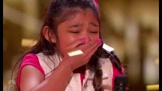 Angelica Hale GOLDEN BUZZER after Burning Down AGT with quotGIRL ON FIREquot  Americas Got Talent [upl. by Neff]