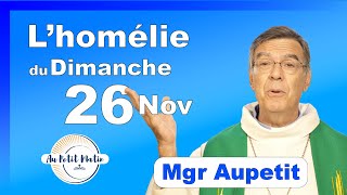 Évangile et homélie du Dimanche 26 Novembre  Avec Mgr Aupetit [upl. by Anertal332]