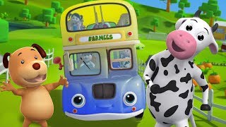 Las ruedas del autobús  canciones infantiles en español  Wheels on The Bus  Farmees Español [upl. by Relyks]